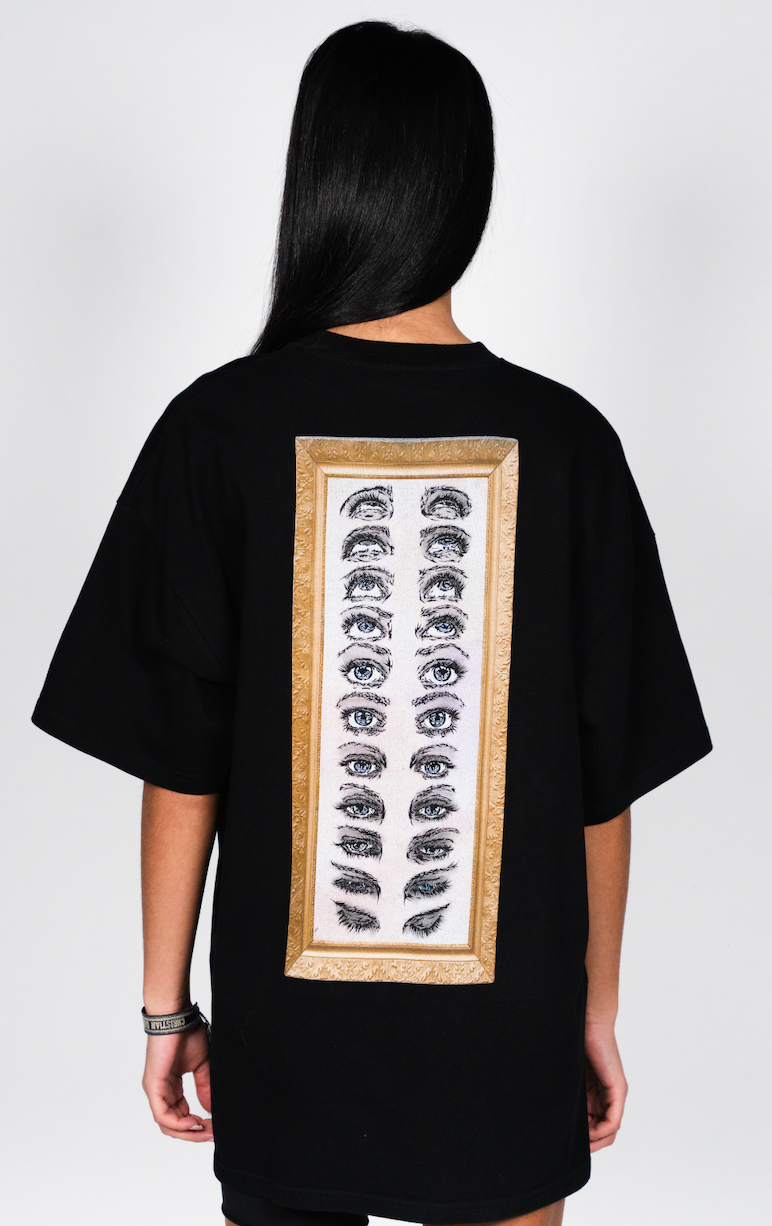 ":EYES:" - T-shirt Black